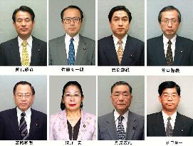 Japan names 8 senior vice ministers